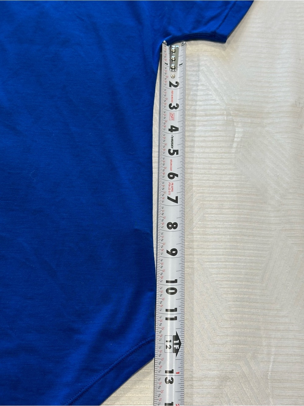 Lucy Tech Royal Blue Short Sleeve High Low Hem Performance Top #637171 Size M - Picture 9 of 11
